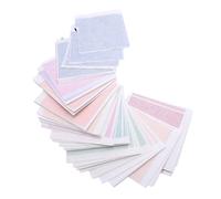 Oumefar 12 Couleurs Imitation Feuilles de Feuille D'or, Papier D'orme en or Multi-couleurs 240 Pièces pour Artisanat Décoration Gilding Peinture Ongles 8x8,5 Cm / 3,1x3,3in