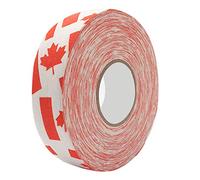 Oumefar 2.5cm X 25m Hockey Bande De Protection, Badminton Poteau Pads Anti Dent Bande De Sécurité Sportive pour Bâtons De Hockey Raquettes De Badminton (Feuilles d'érable rouge)