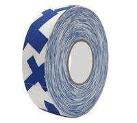 Oumefar 2.5cm X 25m Hockey Bande De Protection, Badminton Poteau Pads Anti Dent Bande De Sécurité Sportive pour Bâtons De Hockey Raquettes De Badminton (Signe bleu plus)