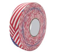 Oumefar 2.5cm X 25m Hockey Bande De Protection, Badminton Poteau Pads Anti Dent Bande De Sécurité Sportive pour Bâtons De Hockey Raquettes De Badminton (Flag des étoiles et des rayures)