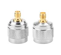 Oumefar 2 pcs Type N Mâle à SMA Femelle RF Connecteur Coaxial Coaxial Adaptateur Test Convertisseur