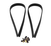 Oumefar 2 Pièces 65 Cm Sac à Main en Cuir Poignées Sac Poignées Sangles avec Rivets Sangles pour Sac Fourre Tout Bagages Accessoires de Remplacement(Noir) Cargostrap