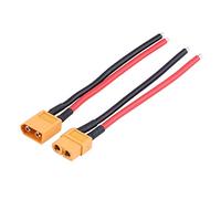 Oumefar 2 Pièces/Ensemble XT60 Femelle Mâle, RC de la Batterie Câble, Connecteur Adaptateur 14AWG Silicone Câble Fil RC Accessoire Bonne Isolation électrique