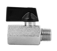 Oumefar 2 pièces Mini vanne à Bille en Laiton G1 / 4in sablage abrasif vanne à Bille pneumatique compresseurs d'air vannes Accessoire pour la Production Industrielle