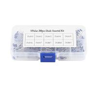 Oumefar 200 pièces 10Values Redresseur Diode Assortiment Kit Électronique 1N4001-1N4007 1N5817-1N5819 avec Boîte
