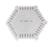 Oumefar 25-3000um jauge d'épaisseur de Film Humide Hexagonal en Acier Inoxydable Micron épaisseur de Film Peigne jauge de Haute précision Peigne de Film Humide