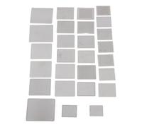 Oumefar 27pcs Kit de Pochoirs de Remaniement BGA, 304 Modèle de Reprise de Soudage en Acier Inoxydable Ensemble pour la Réparation de la Carte Mère D'ordinateur Portable