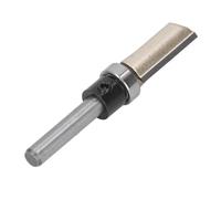 Oumefar 3 Pcs Double Flûte Droite Routeur Bits, 1/2 "Dia X 1" X 1/4 "Tige En Acier De Tungstène Flush Garniture Bit Ensemble, Haute Dureté pour Bois De Coupe Slotting