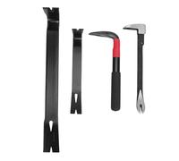 Oumefar 4 PCS Nail Eart Pry Pry Bar Set, Manganese Steel High Hardness Browbar, 9/10/15 Pouces Outil de Démolition Multi-fonctionnel pour la Rénovation de la Maison