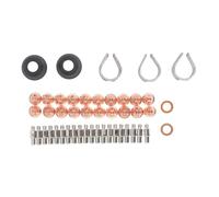 Oumefar 47 Pcs Plasma Cutter Consommables Kit, PR0010 Électrode et PD0116-08 0.8mm Buse Conseils, Bouclier Cap Tourbillon Anneau Entretoise Guide