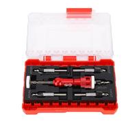 Oumefar 5 PCS Bit de Perceuse de Contre-frappement avec Arrêt de Profondeur Réglable, Kit de Trou de Vis Pilote à Pointe de Carbure de 82 ° pour le Travail du Bois