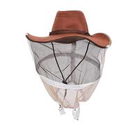 Oumefar Accessoire d'apiculture, Pratique à Utiliser, Chapeau Anti-Abeille pour Apiculteur, Protection Sûre à 360 °, Cowboy pour Apiculteur