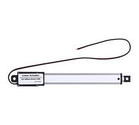 Oumefar Actionneur Linéaire DC 12 V, Mini Actionneur électrique à Course de 100 Mm avec Interrupteur de Fin de Course Interne, Faible Bruit (100 mm-4 /s-150N)