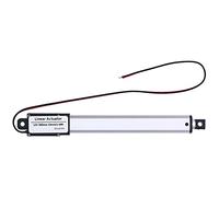 Oumefar Actionneur Linéaire DC 12 V, Mini Actionneur électrique à Course de 100 Mm avec Interrupteur de Fin de Course Interne, Faible Bruit (100 mm-15 /s-50N)