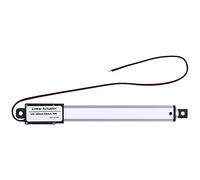 Oumefar Actionneur Linéaire DC 12 V, Mini Actionneur électrique à Course de 100 Mm avec Interrupteur de Fin de Course Interne, Faible Bruit (100 mm-8 /s-70N)