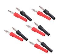 Oumefar Adaptateur de Connecteur de Fiche Banane, Durable et Résistant à l'usure pour PA Industriel en Laiton 4mm Mâle à 2mm Femelle 5 Jeux pour équipement électronique