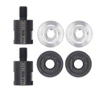 Oumefar Adaptateur Femelle vers Mâle pour Meuleuse D'angle, 2 Jeux, en Acier allié traité Thermiquement, Convertisseur M14/M10 pour Accessoires de Meulage Filetés, Forets, Scies (M14 à M10)