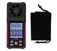 Oumefar Anémomètre Numérique, Jauge de Vitesse du Vent, Mesure Rapide et Précise à 5 Lames avec écran LCD rétroéclairé pour Conduits CVC, Industrie CVC, Tir à la Voile