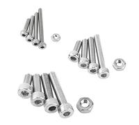 Oumefar Assortiment de Vis à Tête Hexagonale en Acier Inoxydable, 480 Pièces, pour les Réparations à Usage Général, Matériau 304