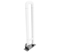 Oumefar Barre d'appui pour Toilettes Pliable, Support en Acier | Conception antidérapante, facile à plier et à ranger, adaptée aux personnes âgées, fonctionnalités d\'accessibilité