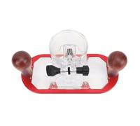 Oumefar Base de Machine de Découpage en Alliage D'aluminium Robuste, Profondeur Réglable pour Routeur de 65 Mm, Base Fixe, Outil Essentiel pour les Amateurs de Travail du Bois