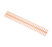 Oumefar Bobine de Reliure en Spirale en Plastique Durable, capacité de 130 Feuilles, pour Bureau, Salle de Classe, Bibliothèque, Ensemble de 10 Pièces (Orange)