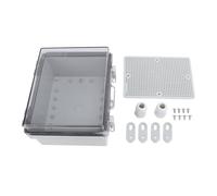 Oumefar Boîte de Jonction électrique, Couverture Transparente IP67 Boîte de Boîtier électrique pour L'équipement D'équipement D'alimentation électronique en Plein Air ABS Plastic