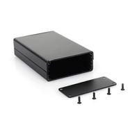 Oumefar Boîte de Jonction en Alliage D'aluminium, Boîtier électrique Noir 20x50x80mm, Boîtier de Projet électronique Bricolage pour Connexion de Câblage D'instrument PCB