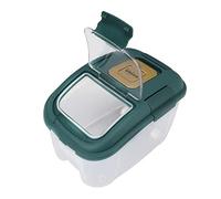Oumefar Boîte de Stockage de Riz avec Fermeture de Grande capacité | Matériau PP de qualité alimentaire, conception claire, résistant aux insectes, adapté à divers aliments secs