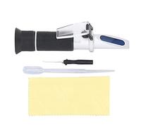 Oumefar Brix Réfractomètre Outil de Mesure Précis pour le Brassage du Sucre, Jauge à Double échelle à Lecture Claire pour le Brassage des Boissons, Matériau ABS, pour L'industrie Pharmaceutique