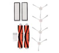 Oumefar Brosse Filtres Blanc Plat Peigne Kit pour Mijia 1C pour Dreame F9 pour Xiaomi 1T pour Mi Robot Aspirateur Vadrouille Remplacement