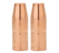 Oumefar Buse de Pistolet de Soudage MIG 2 Pièces de Haute qualité pour Pistolet MIG M-25/M-40, Orifice de 1/2 Pouce, Matériau en Cuivre Durable, Longueur de 2-5/8 Pouces, pour les Amateurs de
