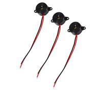 Oumefar Buzzer Piézoélectrique 3 Pièces, Diamètre 23 Mm, Hauteur 12 Mm