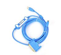 Oumefar Câble de Programmation PLC avec Anneau Magnétique blindé et Indicateur LED pour 3 Mètres USB SC09 Noyau de Fil de Cuivre Pur plaqué or
