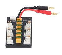 Oumefar Carte de Charge Parallèle de Batterie 1S-3S RC, Chargeur D'équilibre 30A pour Les Batteries Lipo, pour la Prise XT30 et pour la Prise JST-Ph2.0, Carton de Chargeur ABS