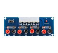 Oumefar Carte de Transfert ATX, Module de Test d'alimentation avec 8 Points de Contact pour PC de Bureau, Compatible avec Le Type BTX, 4 Groupes de Tension