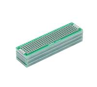 Oumefar Carte PCB Universelle, 10 Pièces Carte de Prototypage Double Face 2x8 Cm, Kit de Soudure Bricolage Pas de Trou de 2,54 Mm