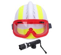 Oumefar Casque de Sauvetage Recherche de Sauvetage Rescue Hat Hater Sécurité à la Hauteur Casque Réglable PC avec Conception Réfléchissante Légère pour Les Sites de Construction Miners (Blanc)