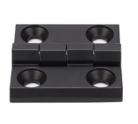 Oumefar Charnière Robuste en Alliage de Zinc avec Double Ressort de Compression pour Dispositif d'activité de Porte D'armoire, Noire, Taille 1,5 X 1,6", pour Types de Portes d'unité (58 * 58mm)