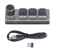 Oumefar Clavier OSU, Conception de Boutons USB 2.4G, Clavier Portable sans Fil à 3 Touches pour Le Bureau