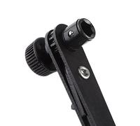 Oumefar Clé à Cliquet Noire Robuste de 1/4 Pouces, Poignée de Tournevis pour Embouts de Tournevis, Outil à Douille Rapide pour le Métal, les Travailleurs du Bois, les Constructeurs PVC, Fer