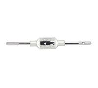 Oumefar clé à tarauds, 130 mm Clé à taraud réglable Machiniste Robinet Poignée Ingénieurs Porte-clé à taraud Clé à alésoir adaptée pour filetage M1-M8 métrique