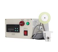 Oumefar Compteur Numérique de Mètre avec Support à Ressort, Compteur de Longueur de Roue de Câble à Rouleau à 6 Chiffres pour les Usines de Tissus, les Usines Textiles et les de de Vêtements