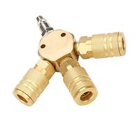 Oumefar Connecteur de Tube à Coupleur Rapide Pneumatique, Adaptateur de Tuyau avec Interface NPT1/4 pour Tuyaux D'air, Tuyaux en Polyuréthane, Outils Pneumatiques