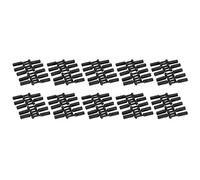 Oumefar Connecteur de Tuyau Pneumatique à Bouchon d'extrémité de Haute qualité, 100 Pièces, pour Connexion Rapide, Raccord de Tube Enfichable, Calibre de Prise 1/4 Pouces, adapté au Raccordement de