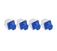 Oumefar Connecteur étanche à 3 Broches, Prise Industrielle, pour Utilisation électrique en Extérieur, classé IP44, 16A, 4 Jeux