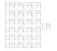 Oumefar Couvercle D'interrupteur Tactile, Capuchon de Bouton carré Transparent ABS 100 Pièces
