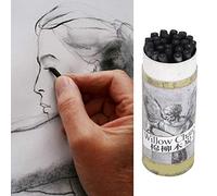 Oumefar Crayons à Charbon, 25 Pièces, Outils de Dessin de Haute qualité | Facile à utiliser, polyvalent pour la peinture à l\'huile et chinoise, effaçable, toucher lisse