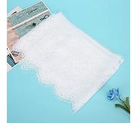 Oumefar Dentelle pour Vêtements, Tissu en Soie Polyester Doux de 14,5 Cm | Polyvalent pour les mariages, les fêtes d\'anniversaire, les décorations DIY, Matériau doux, Disponible en sept couleurs