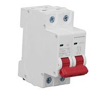 Oumefar Disjoncteur DC 6000A, Disjoncteur Miniature Robuste pour Systèmes D'énergie Solaire, Matériau Pa66 6A 1000V